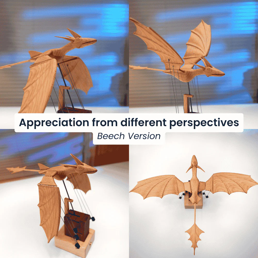 SigiBeam™ Handcrafted Wooden Dragon Automaton