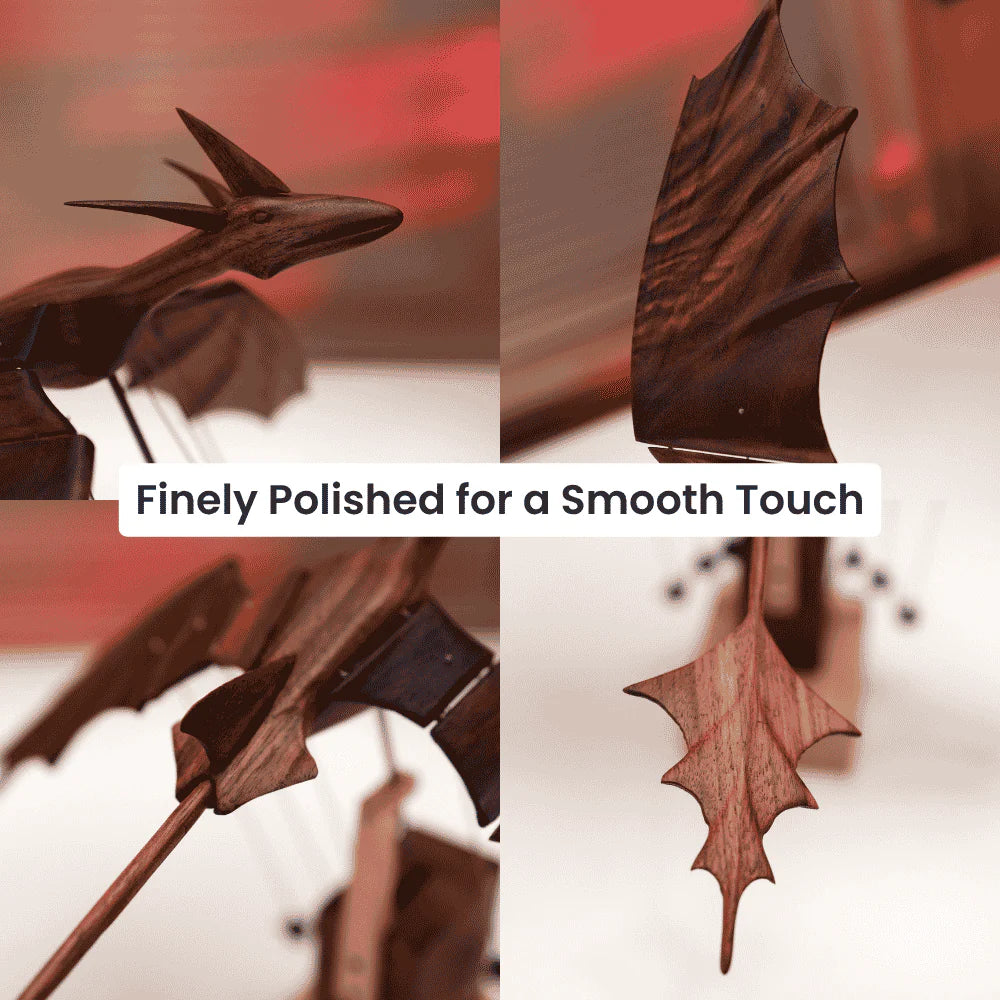SigiBeam™ Handcrafted Wooden Dragon Automaton