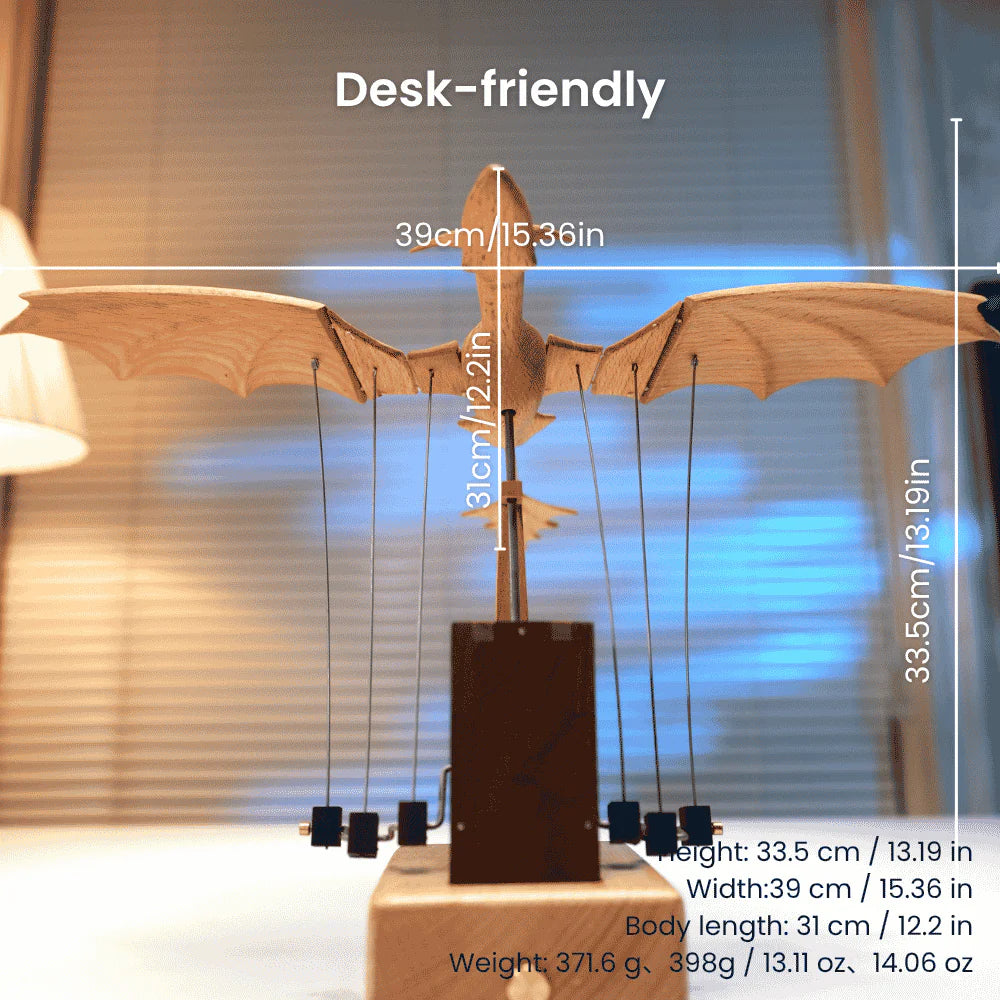 SigiBeam™ Handcrafted Wooden Dragon Automaton