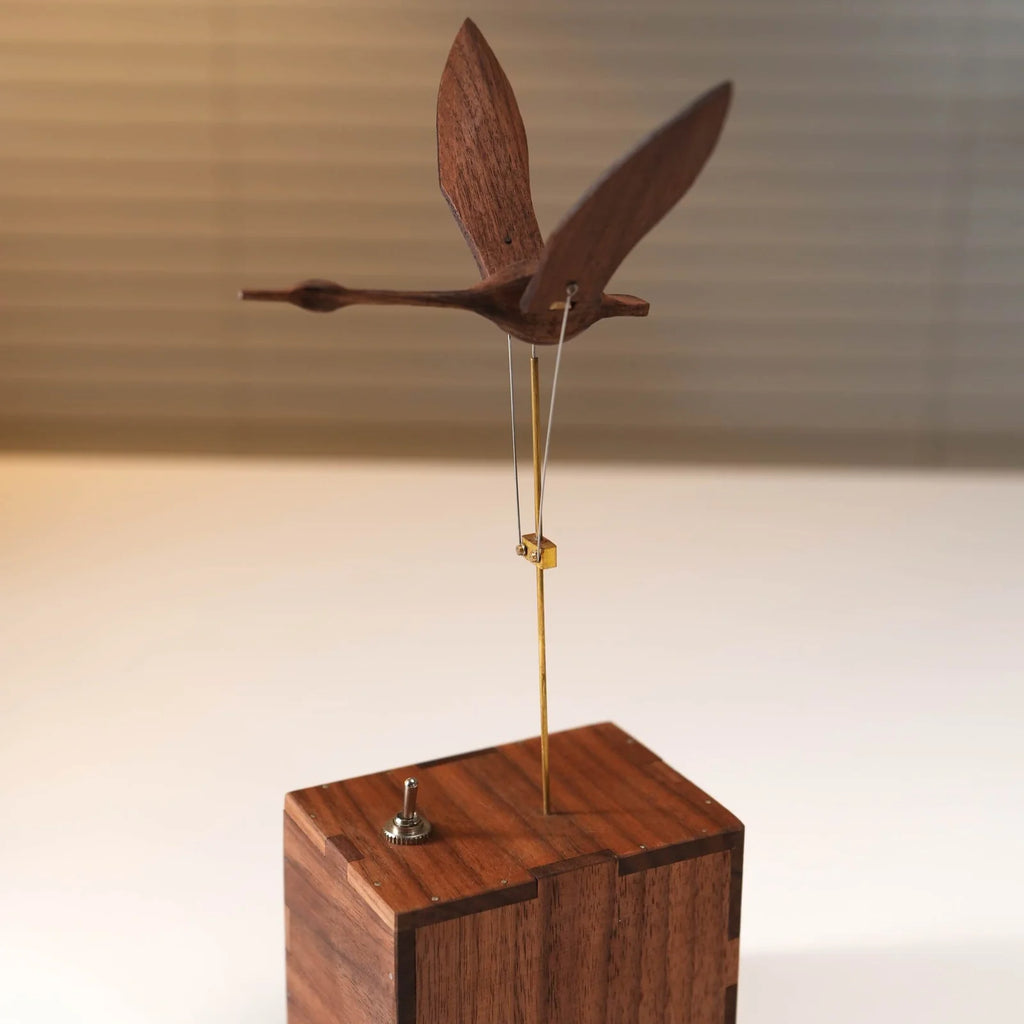 SigiBeam™ Handcrafted Walnut Swan Automaton