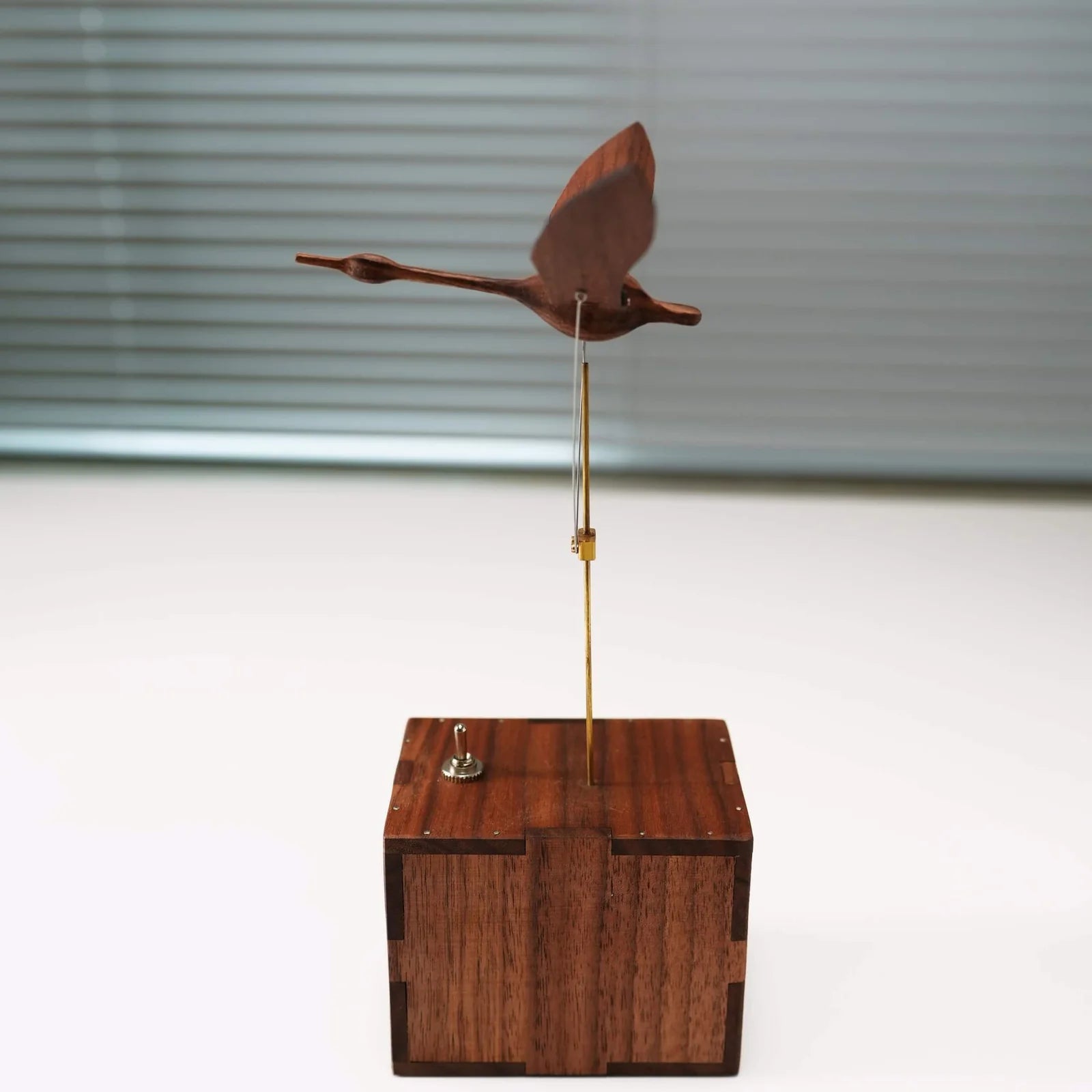SigiBeam™ Handcrafted Walnut Swan Automaton