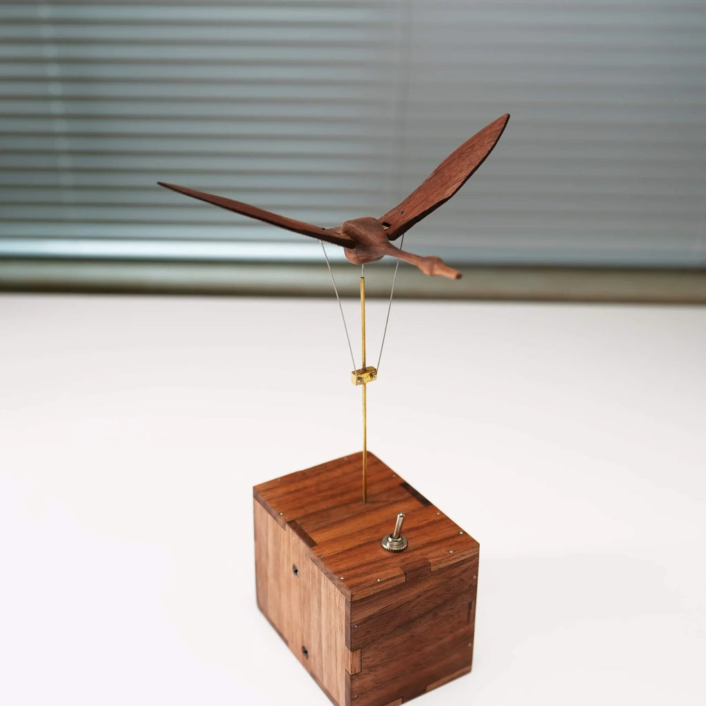 SigiBeam™ Handcrafted Walnut Swan Automaton