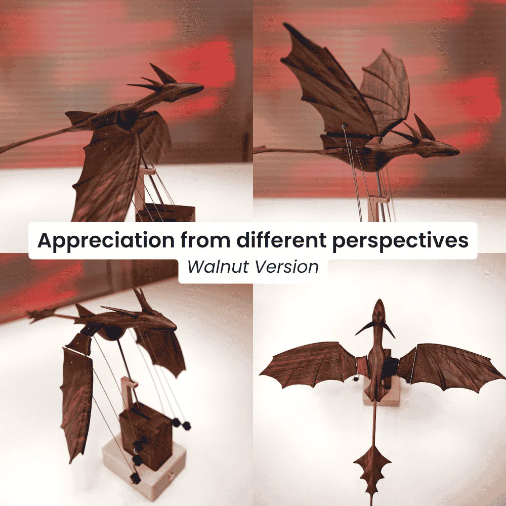 SigiBeam™ Handcrafted Wooden Dragon Automaton