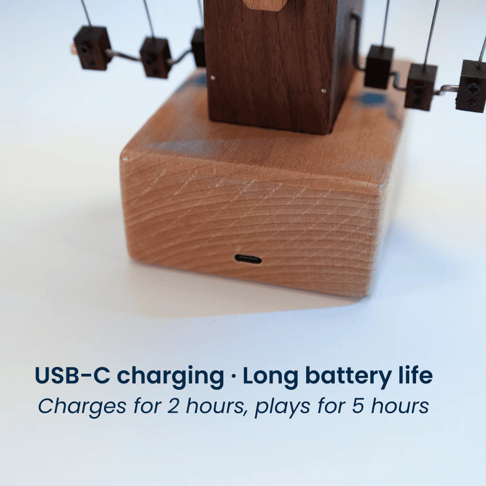 SigiBeam™ Handcrafted Wooden Manta Ray Automaton