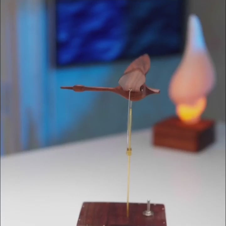 SigiBeam™ Handcrafted Walnut Swan Automaton