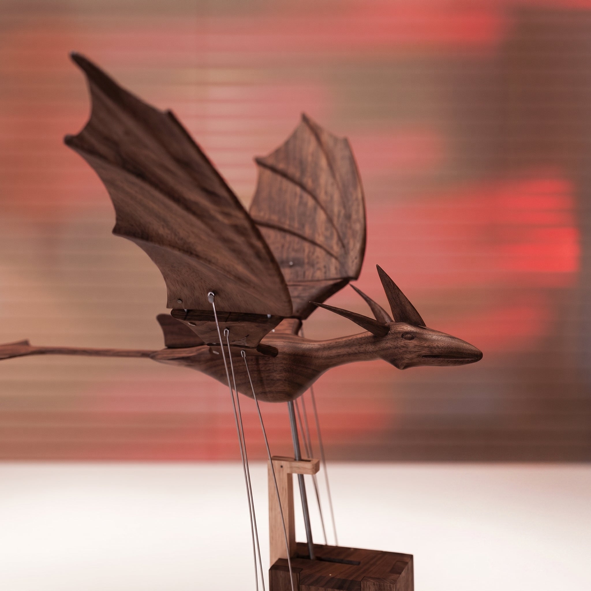 SigiBeam™ Handcrafted Wooden Dragon Automaton